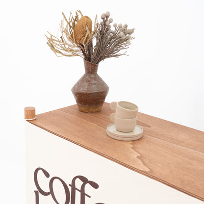 Klappbarer Kassenstand BC-01-CF | Kaffeefarbe
