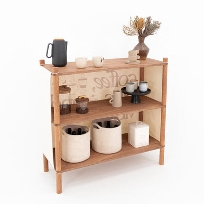Klappbarer Kassenstand BC-01-CF | Kaffeefarbe