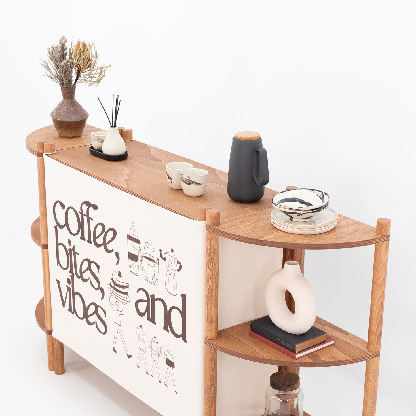 Modułowe stoisko Tokyo | kolor kawowy