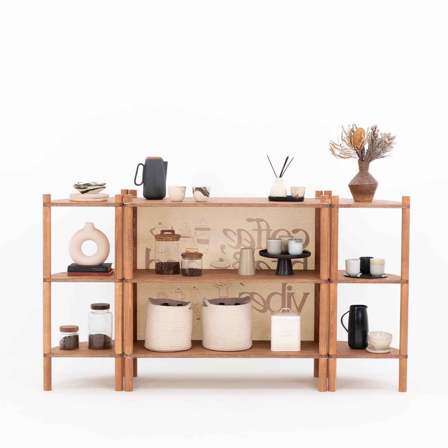 Modułowe stoisko Tokyo | kolor kawowy