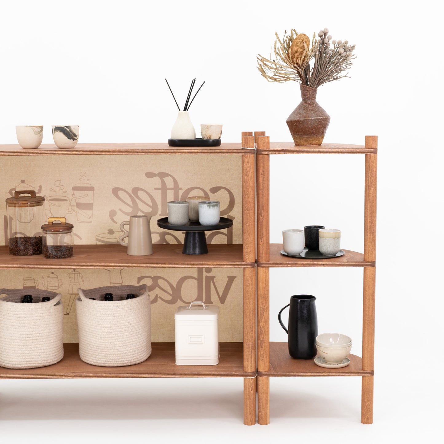 Modułowe stoisko Tokyo | kolor kawowy