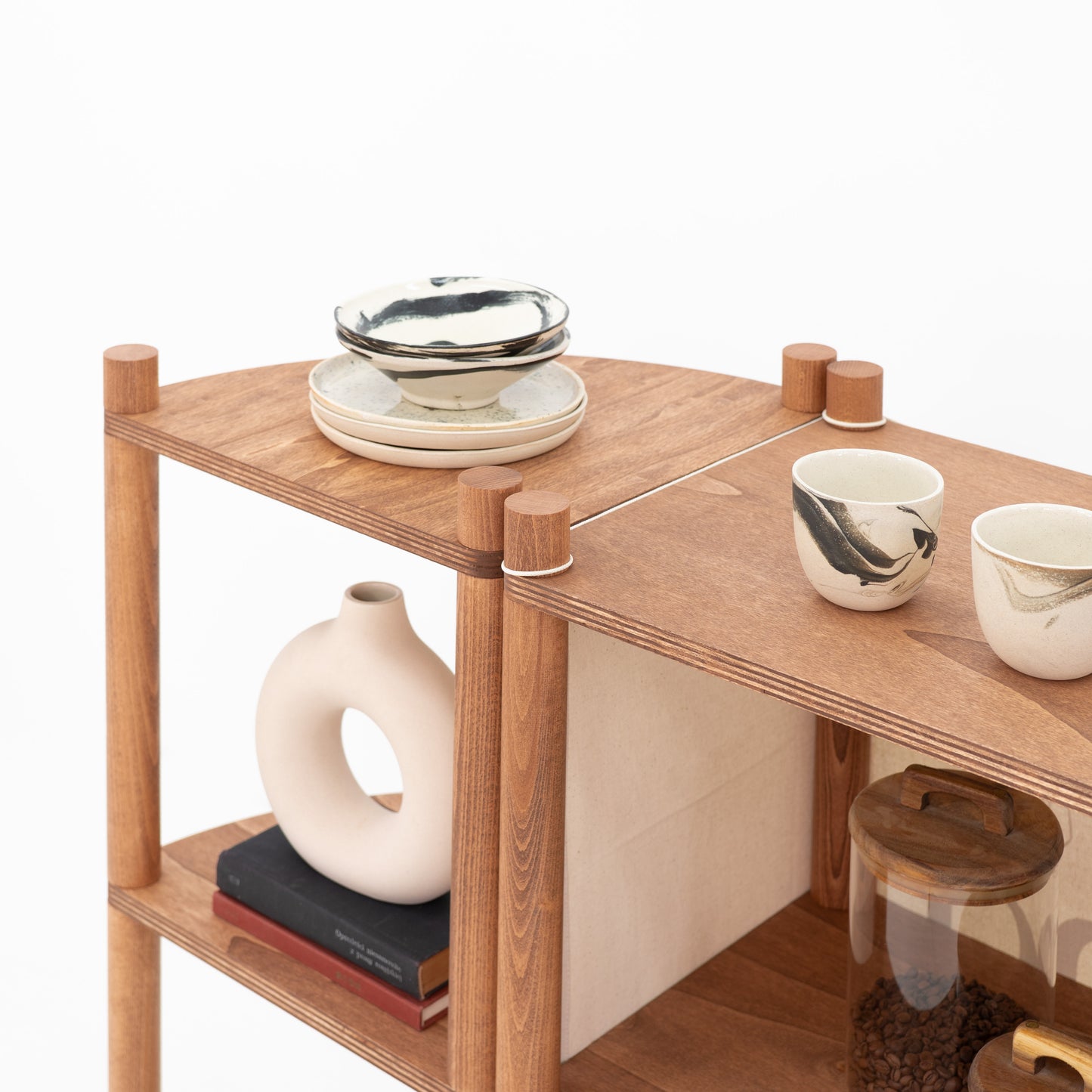 Modułowe stoisko Tokyo | kolor kawowy