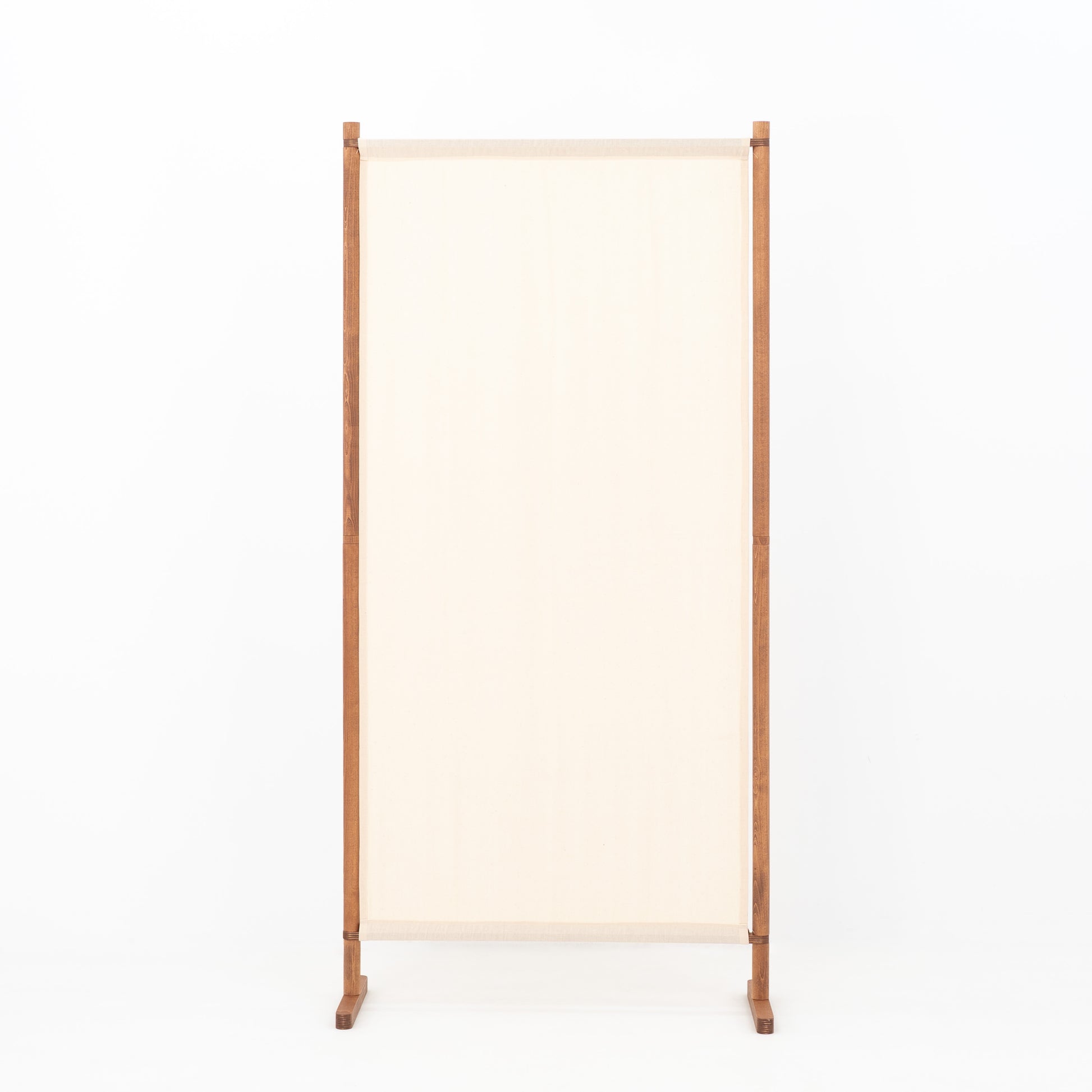 Natural textile branding wall for boutique retail and premium brand spaces