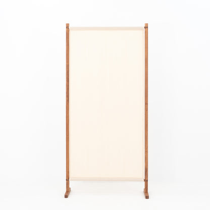 Natural textile branding wall for boutique retail and premium brand spaces