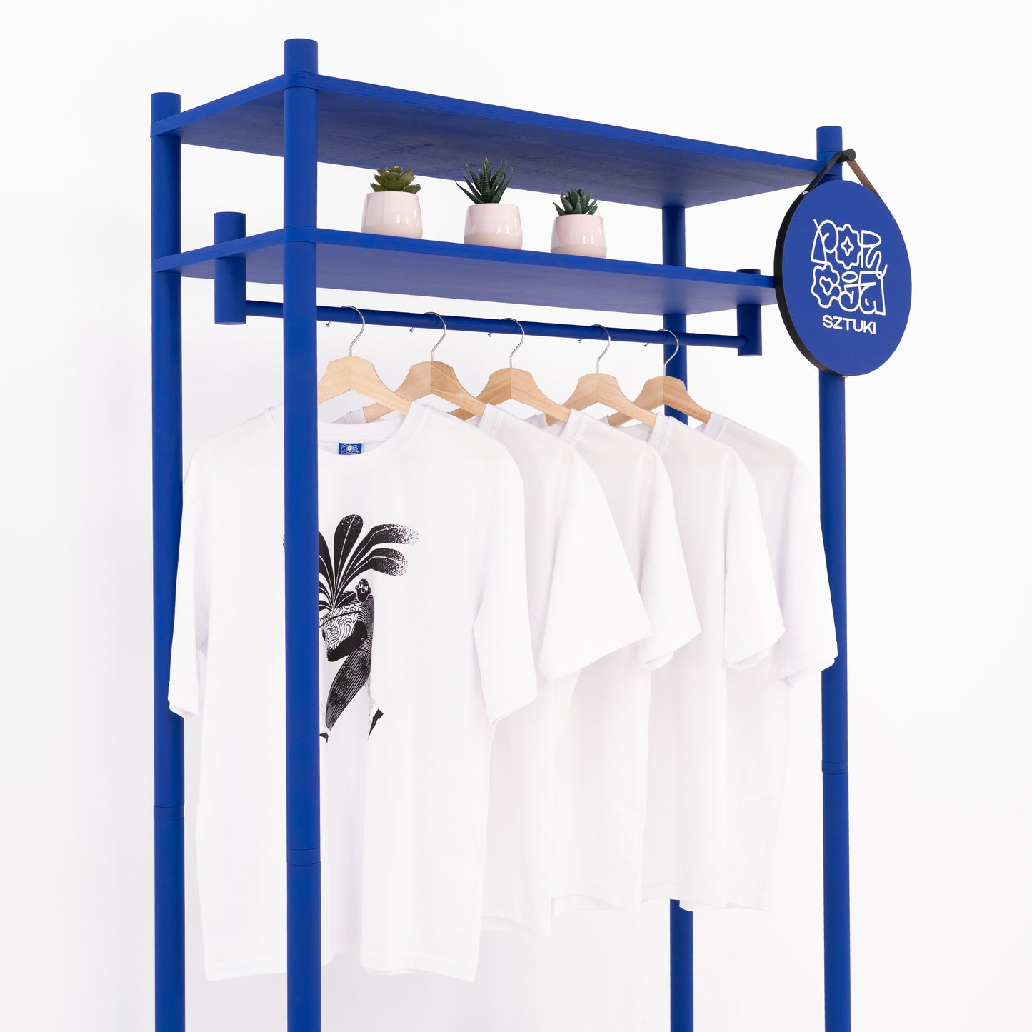 Mobiler Kleiderständer BR-01-ML für lange Kleidung | Wunschfarbe
