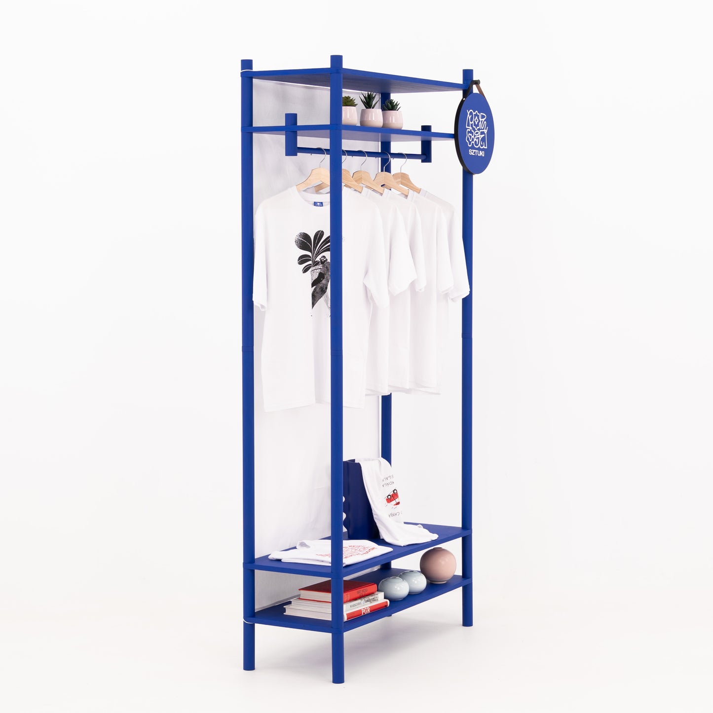 Mobiler Kleiderständer BR-01-ML für lange Kleidung | Wunschfarbe
