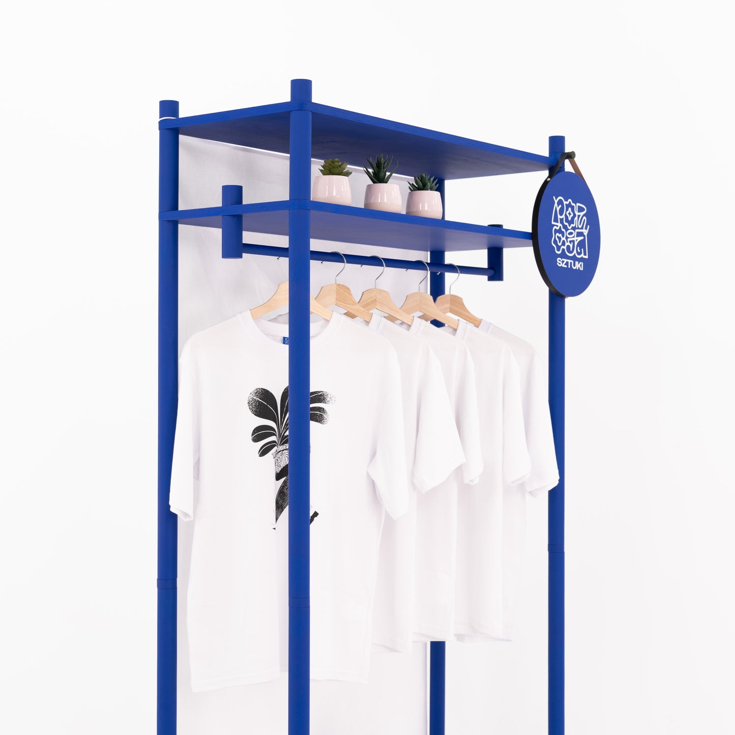 Mobiler Kleiderständer BR-01-ML für lange Kleidung | Wunschfarbe
