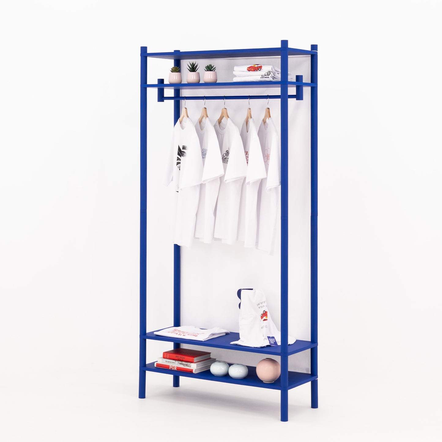 Mobiler Kleiderständer BR-01-ML für lange Kleidung | Wunschfarbe
