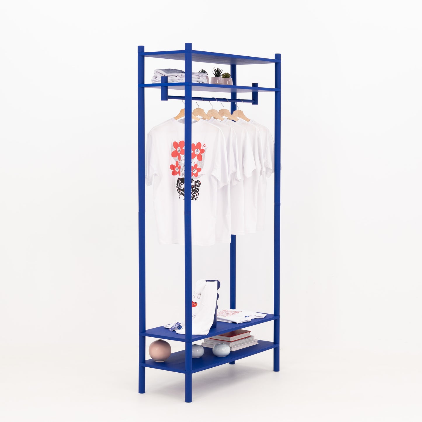 Mobiler Kleiderständer BR-01-ML für lange Kleidung | Wunschfarbe
