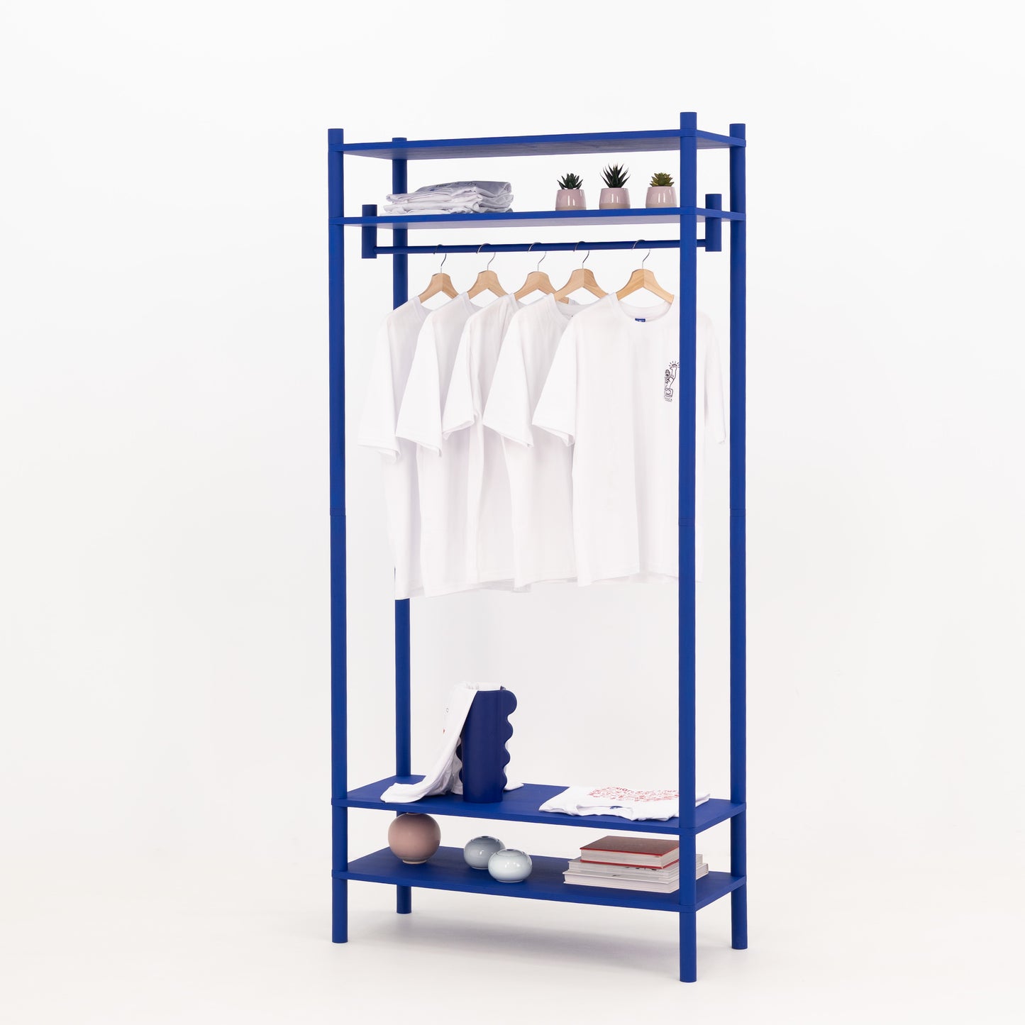 Mobiler Kleiderständer BR-01-ML für lange Kleidung | Wunschfarbe
