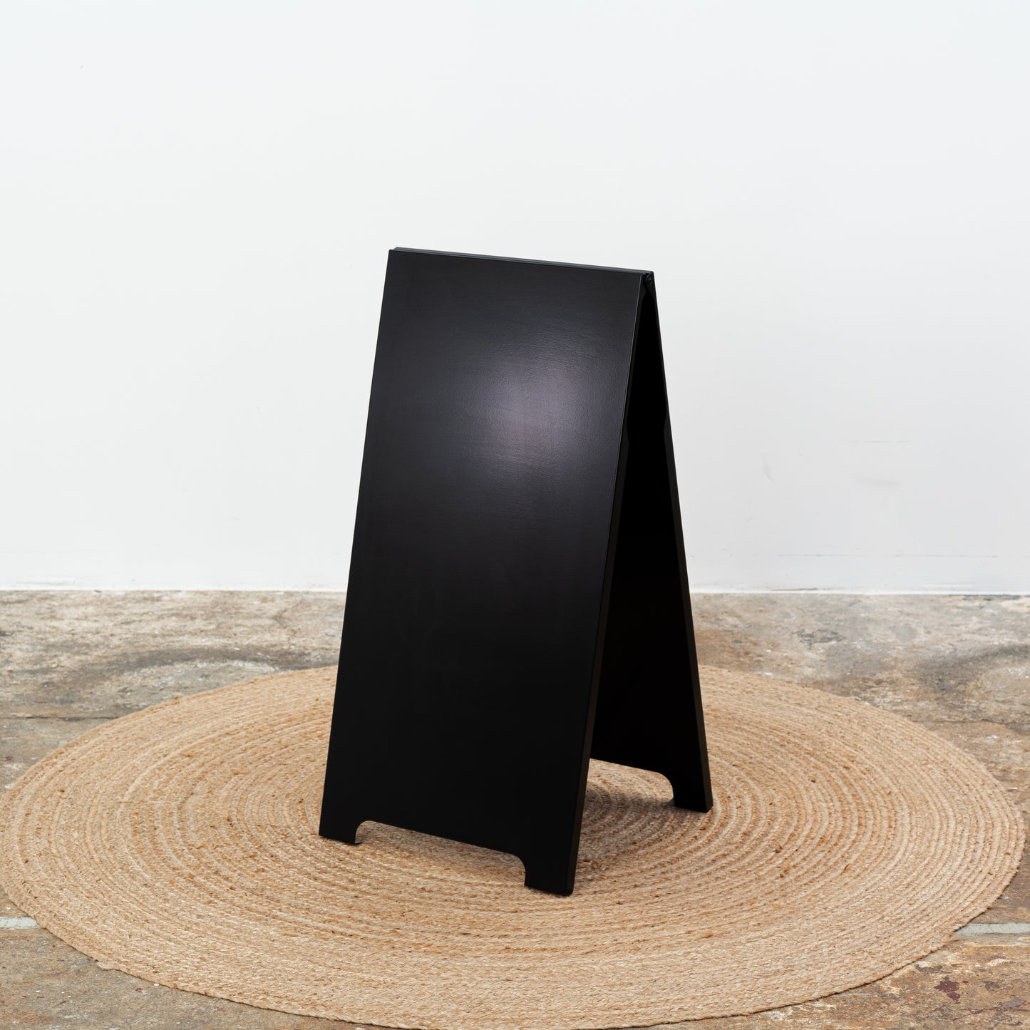 SAMPLE SALE | Outdoor A-frame board SB-B-BL No. 6 | metal sandwich board, for restaurants, shops, events