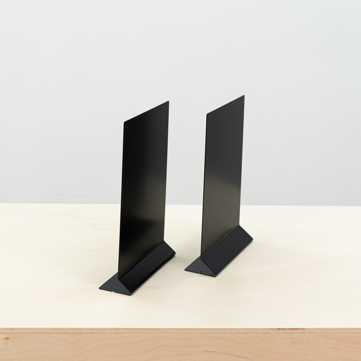 SAMPLE SALE | Set of 2 metal magnetic table top sign boards SAP-A5-V-BL No. 49