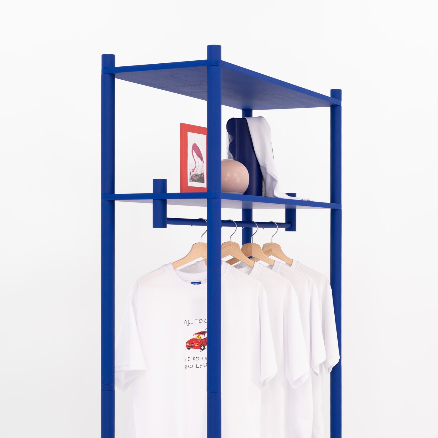 Klappbarer Kleiderständer BR-02-ML für kurze Kleidung | Wunschfarbe