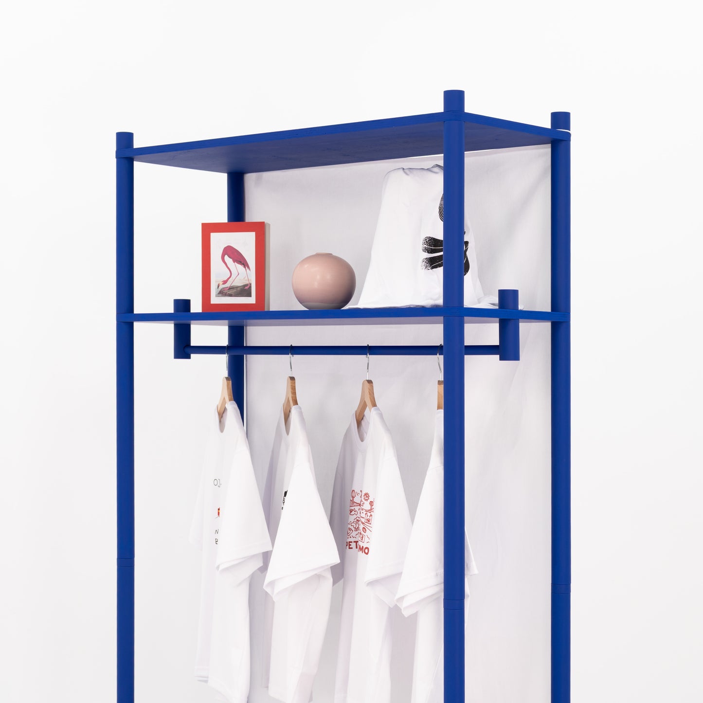 Klappbarer Kleiderständer BR-02-ML für kurze Kleidung | Wunschfarbe