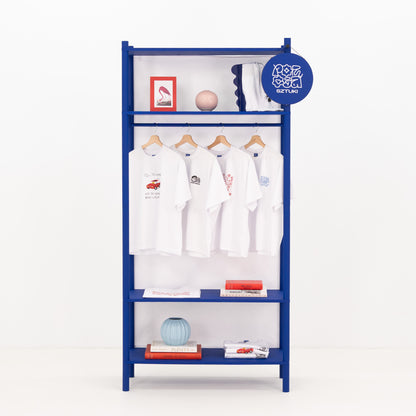 Collapsible Short-hang Clothing Rack BR-02-ML | custom color