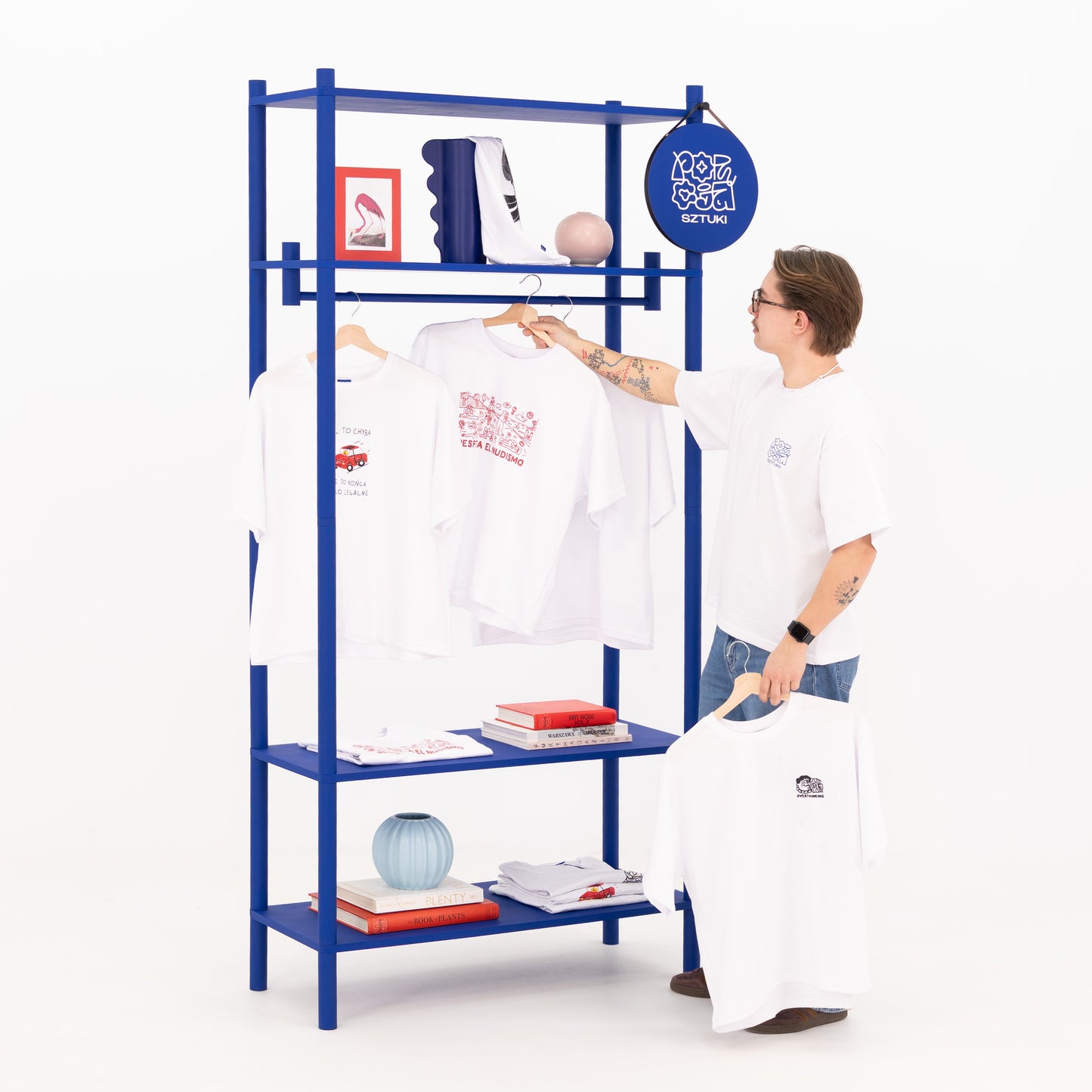 Klappbarer Kleiderständer BR-02-ML für kurze Kleidung | Wunschfarbe