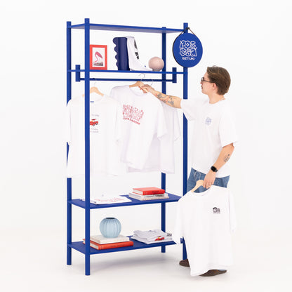 Collapsible Short-hang Clothing Rack BR-02-ML | custom color