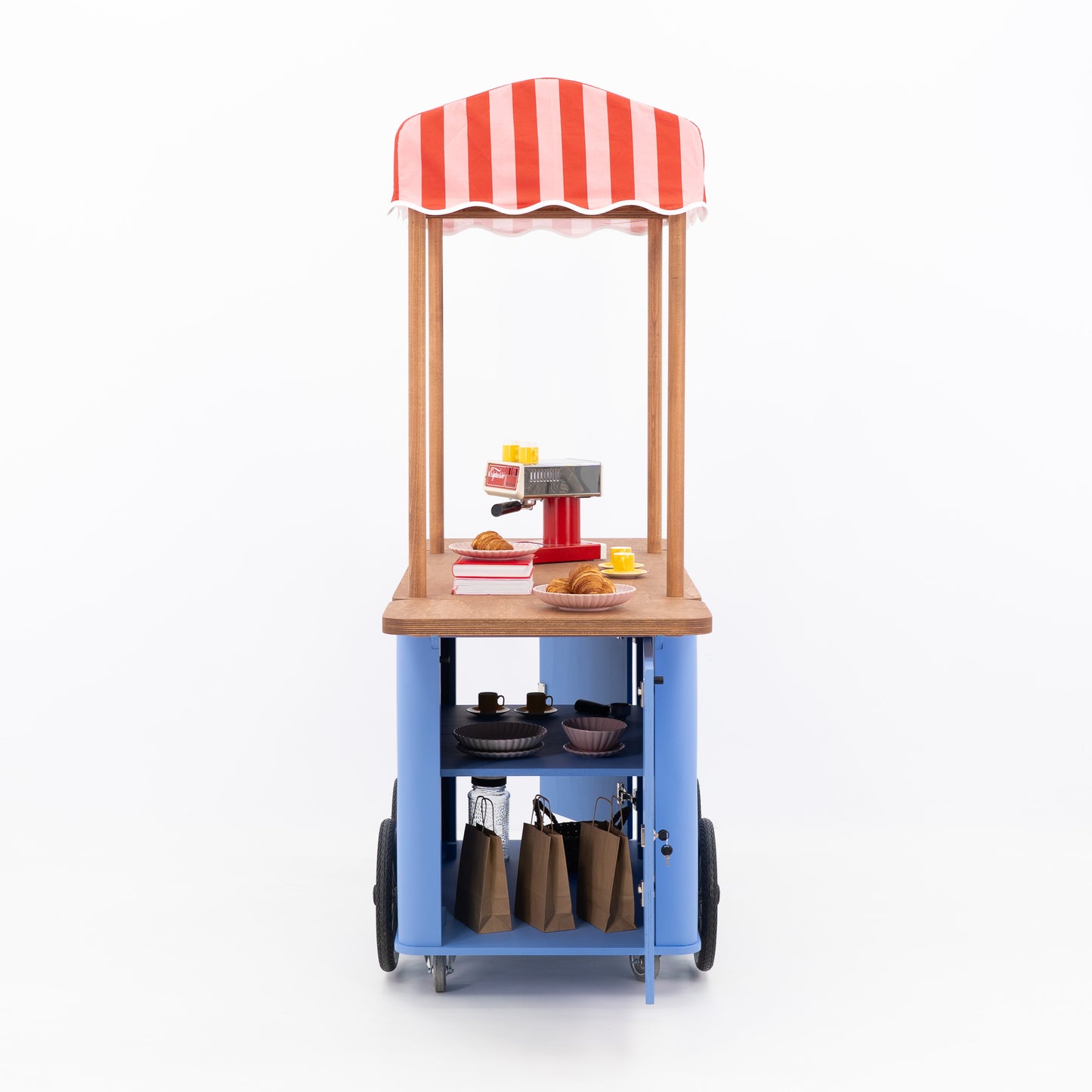 Mobile Activation Cart VC-34-W-ML | custom color