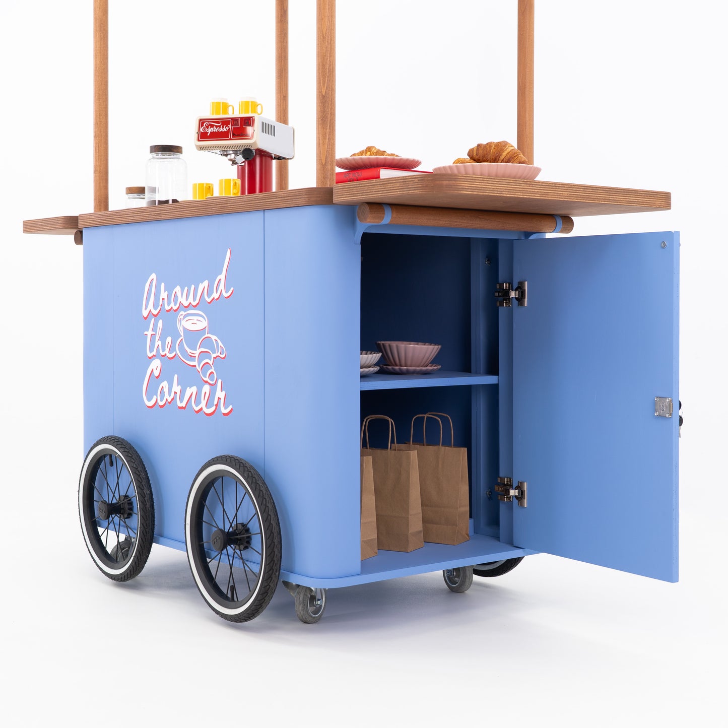 Mobile Activation Cart VC-34-W-ML | custom color