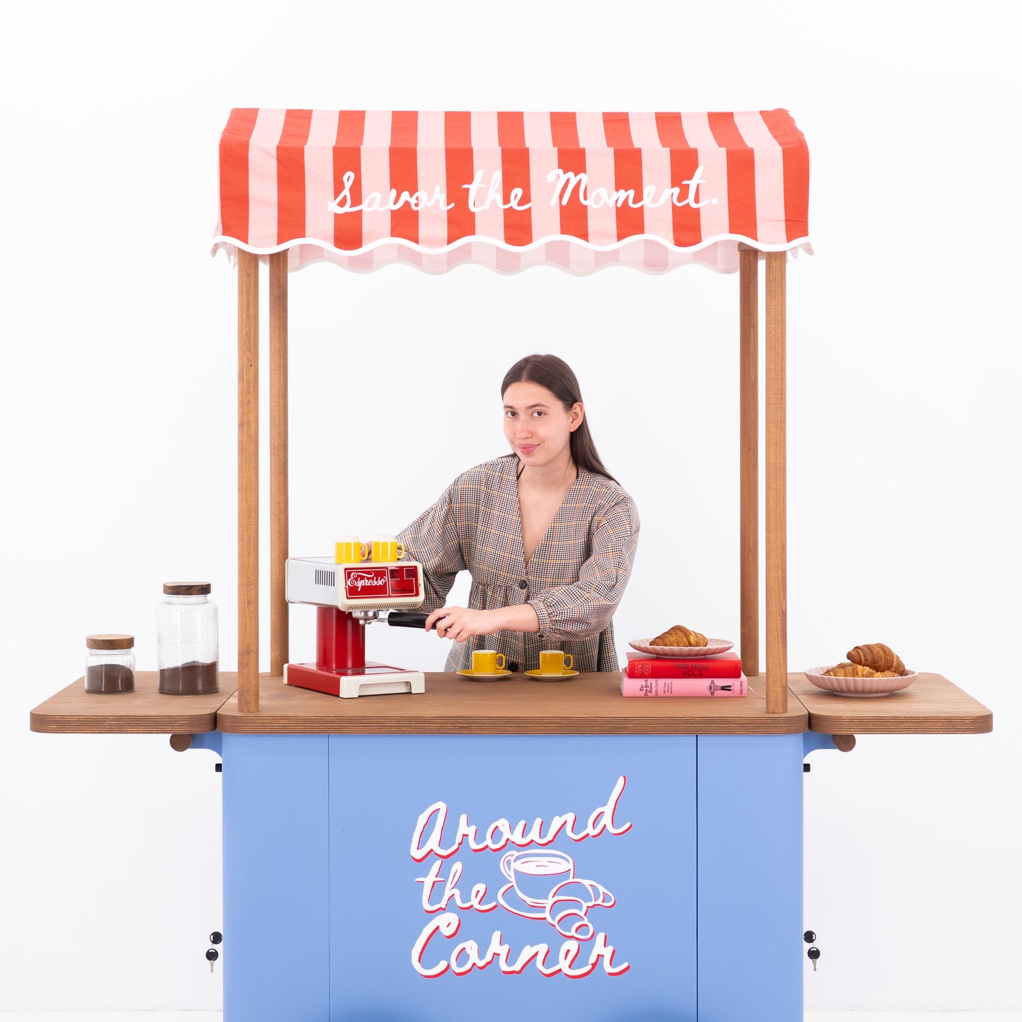 Mobile Activation Cart VC-34-W-ML | custom color