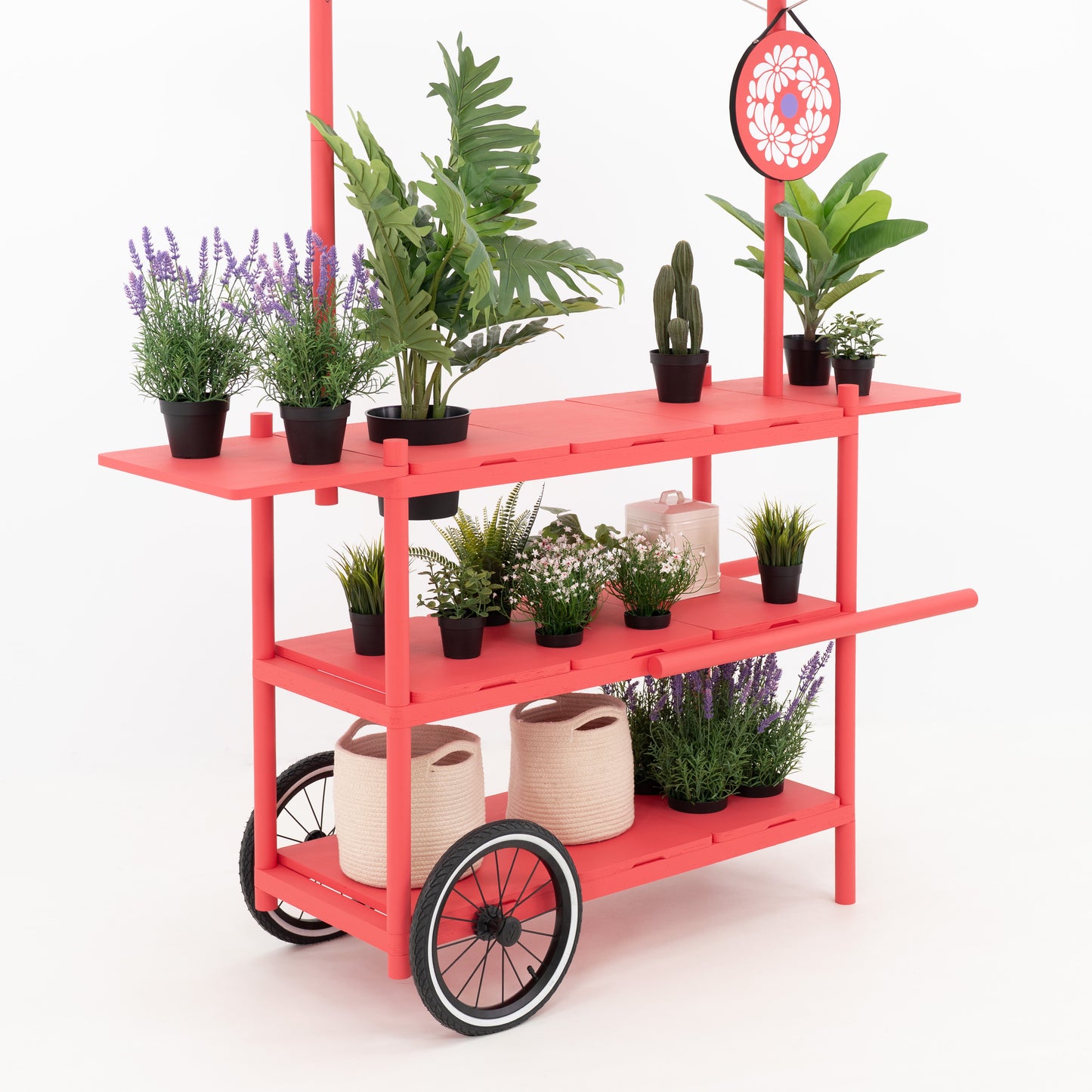 Market Stall Cart with Canopy BC-09-W-ML | custom color