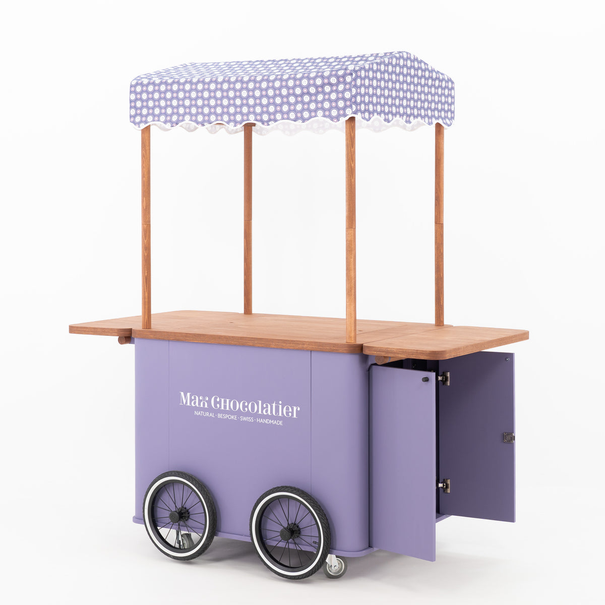Chariot événementiel mobile VC-34-W-ML | couleur personnalisée