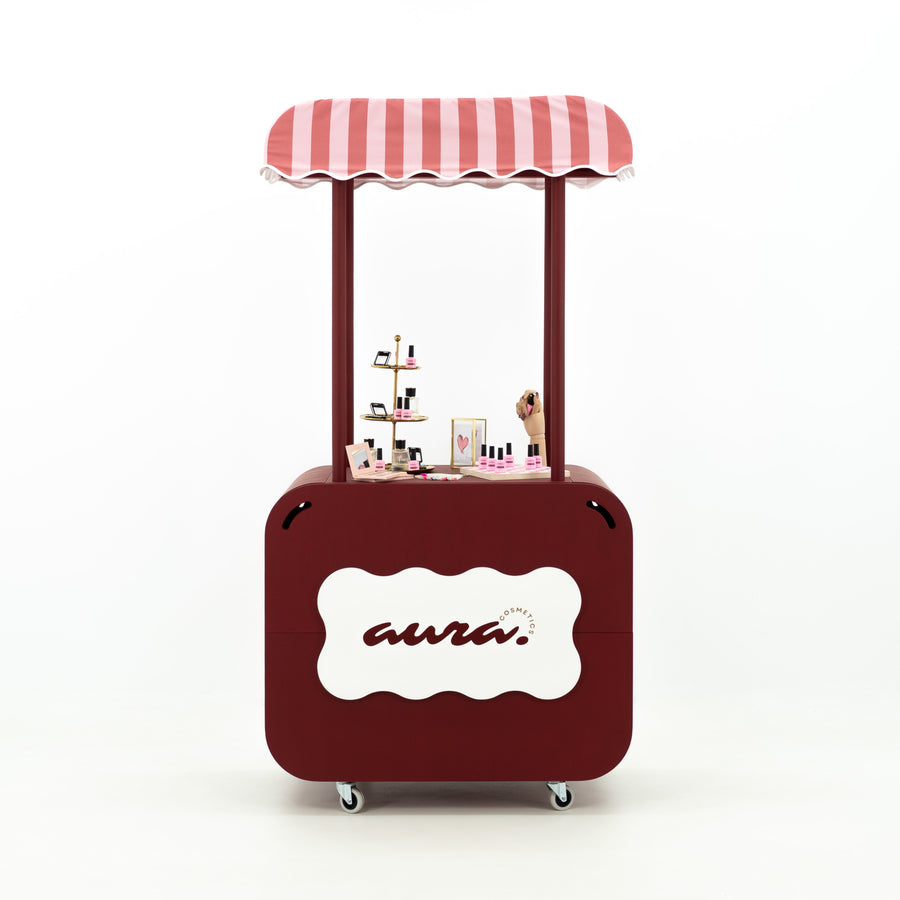 Kiosk Display Cart VC-36-W-ML | custom color