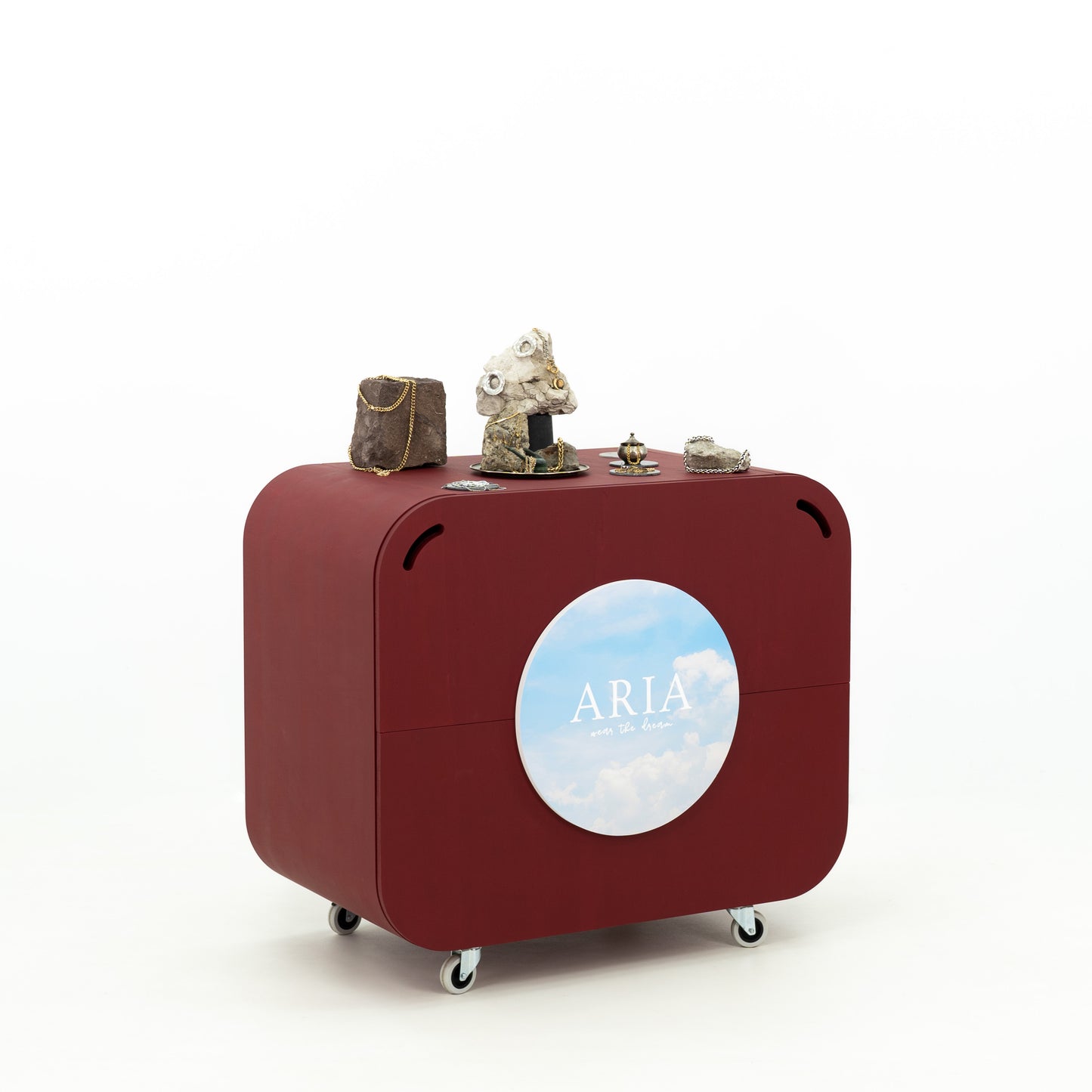 Portable Display Counter VC-35-W-ML | custom color