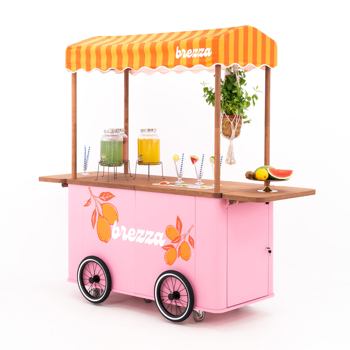 Carrito grande para eventos con toldo VC-37-W-ML | color personalizado