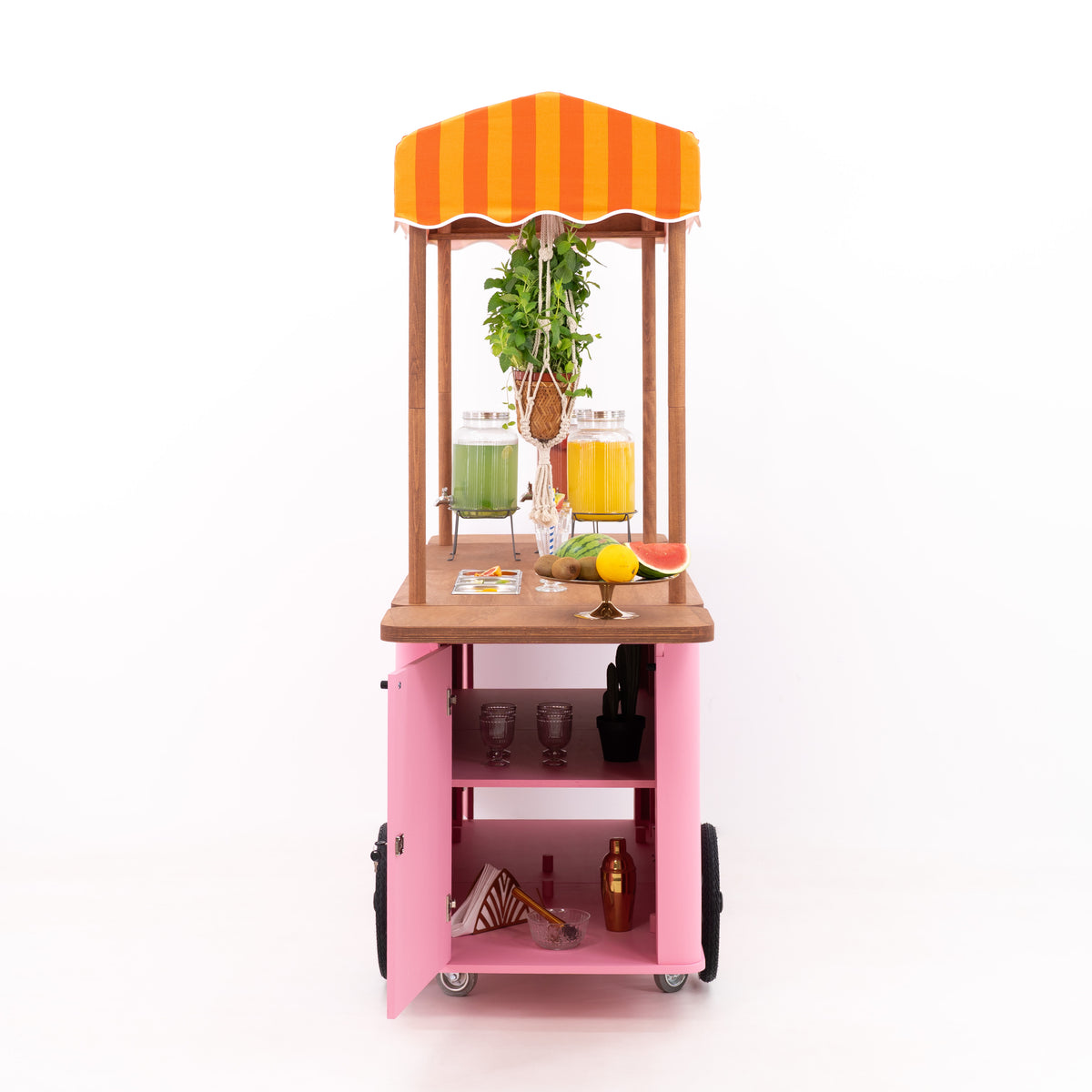 Carrito grande para eventos con toldo VC-37-W-ML | color personalizado