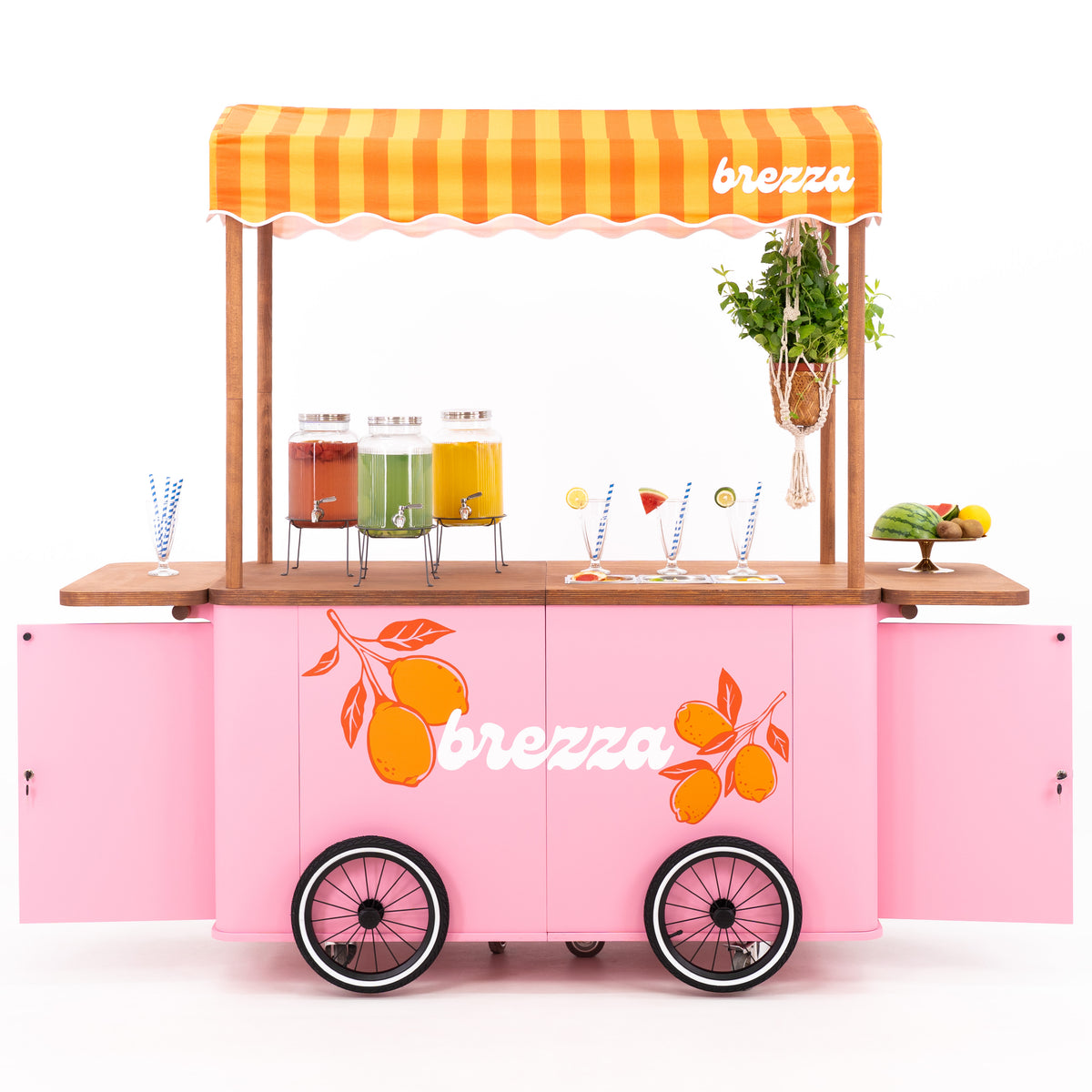 Carrito grande para eventos con toldo VC-37-W-ML | color personalizado