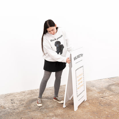 Minimalist sandwich board for shopfront