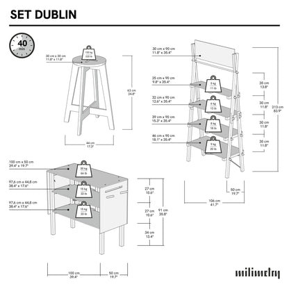 Dublin Bundle | natural finish