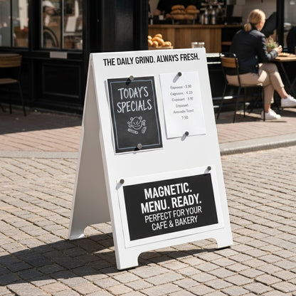 Metalowy potykacz reklamowy SB-A-B | kolor biały 