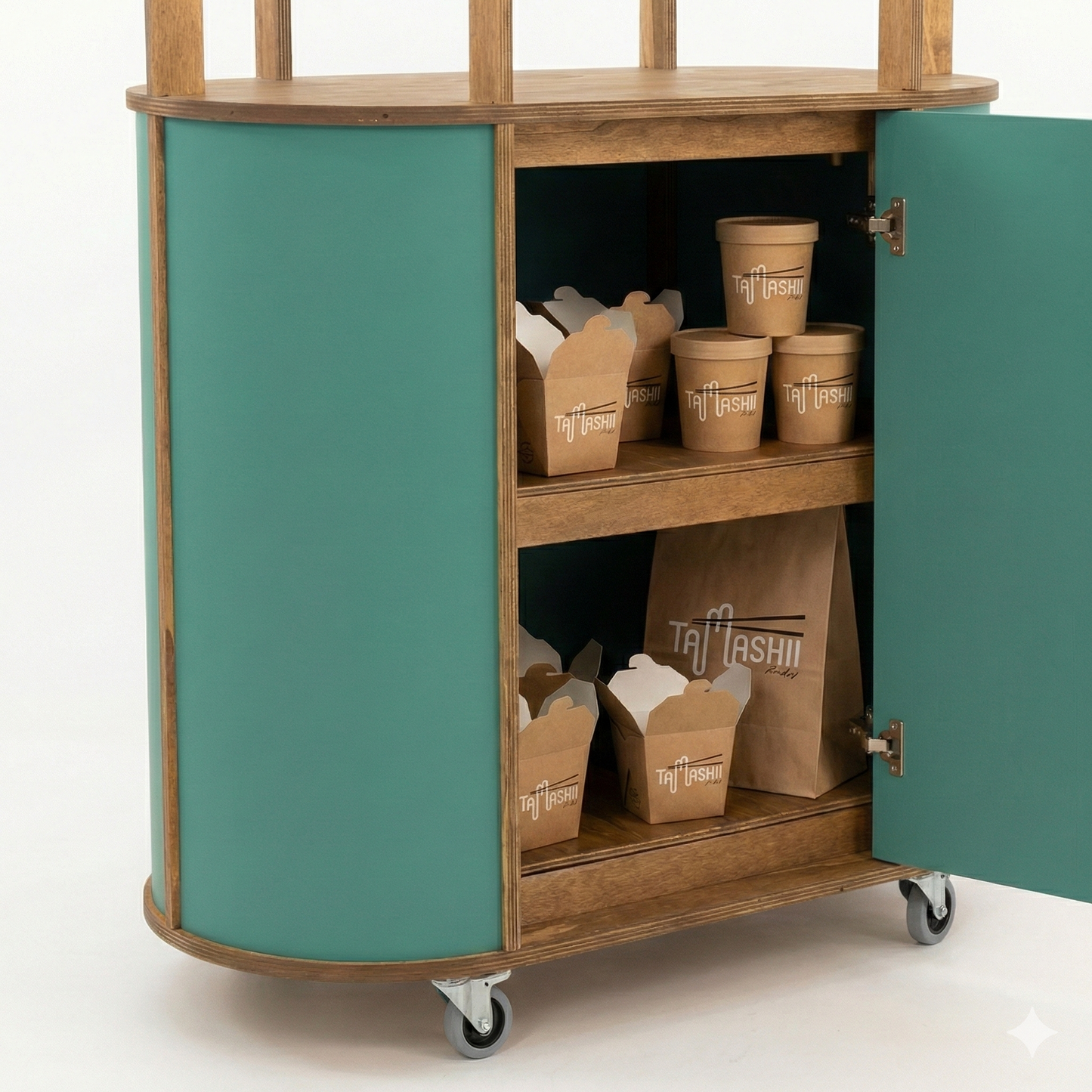 Chariot ovale compact VC-26-W-ML | couleur personnalisée