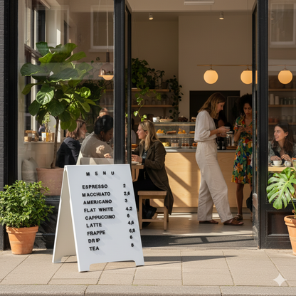 Metalowy potykacz reklamowy SB-A-B | kolor biały 