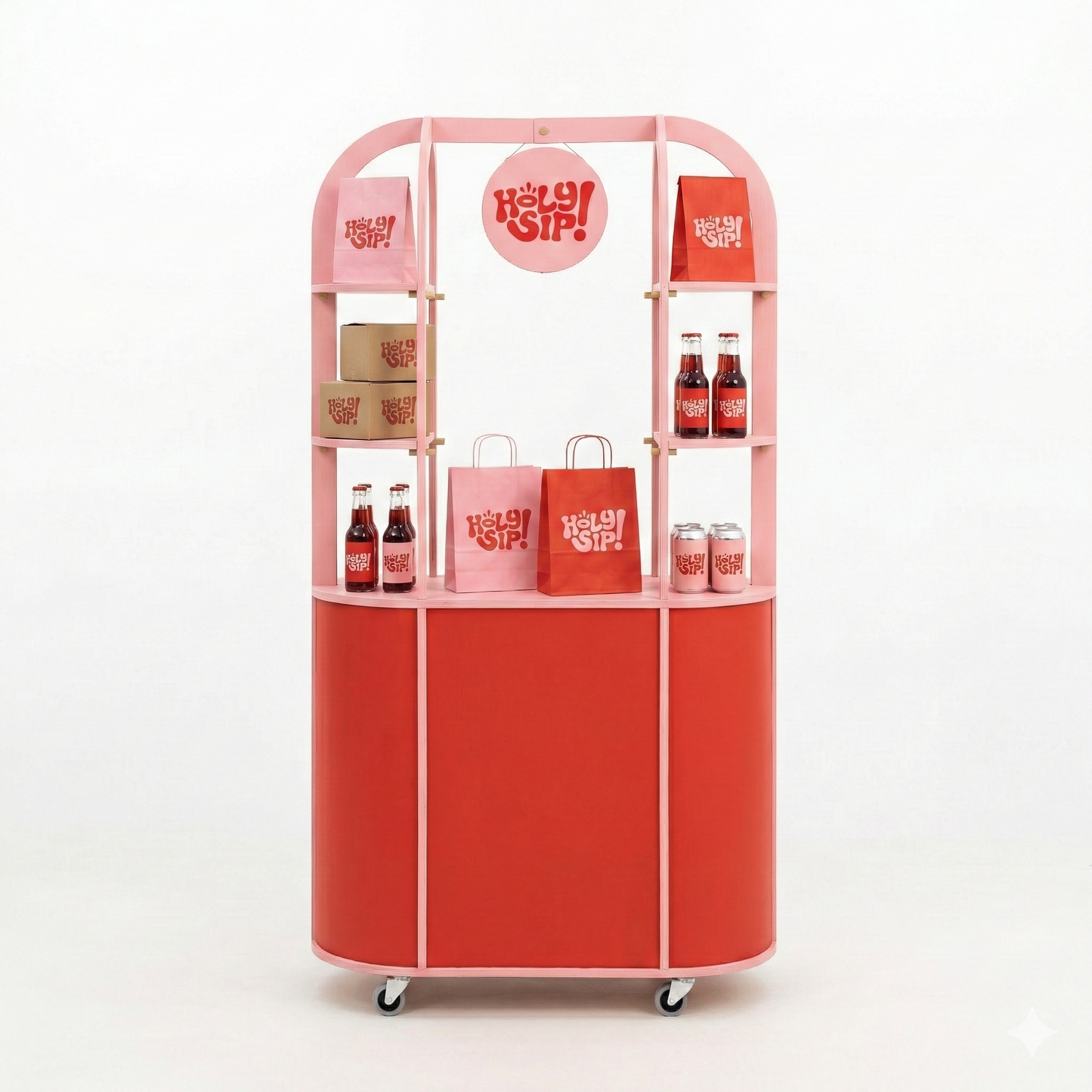 Chariot ovale compact VC-26-W-ML | couleur personnalisée