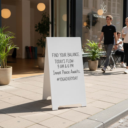 Metalowy potykacz reklamowy SB-A-B | kolor biały 