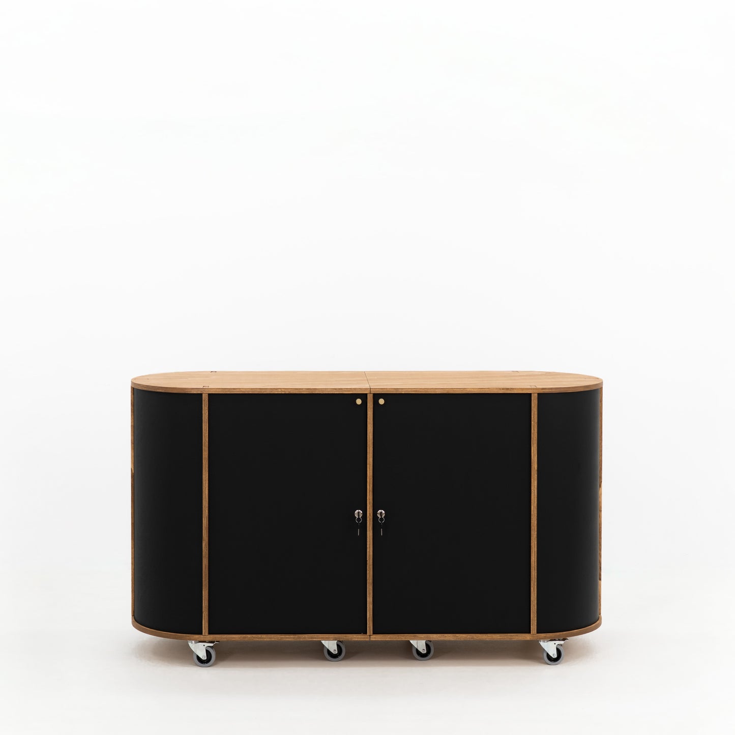 Grand comptoir ovale VC-28-W-ML | couleur personnalisée