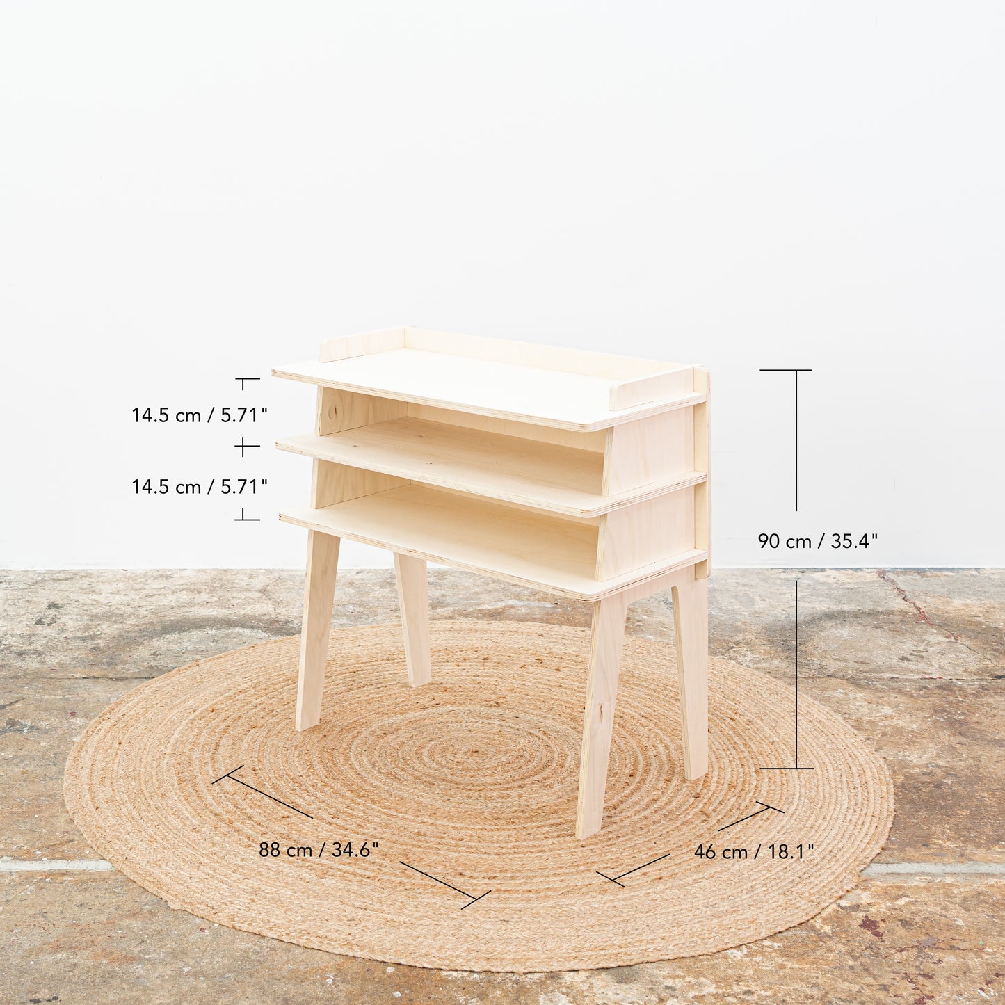 SAMPLE SALE | Portable checkout station with storage PC-01-NT No. 1 | collapsible vendor display for trade fairs and events