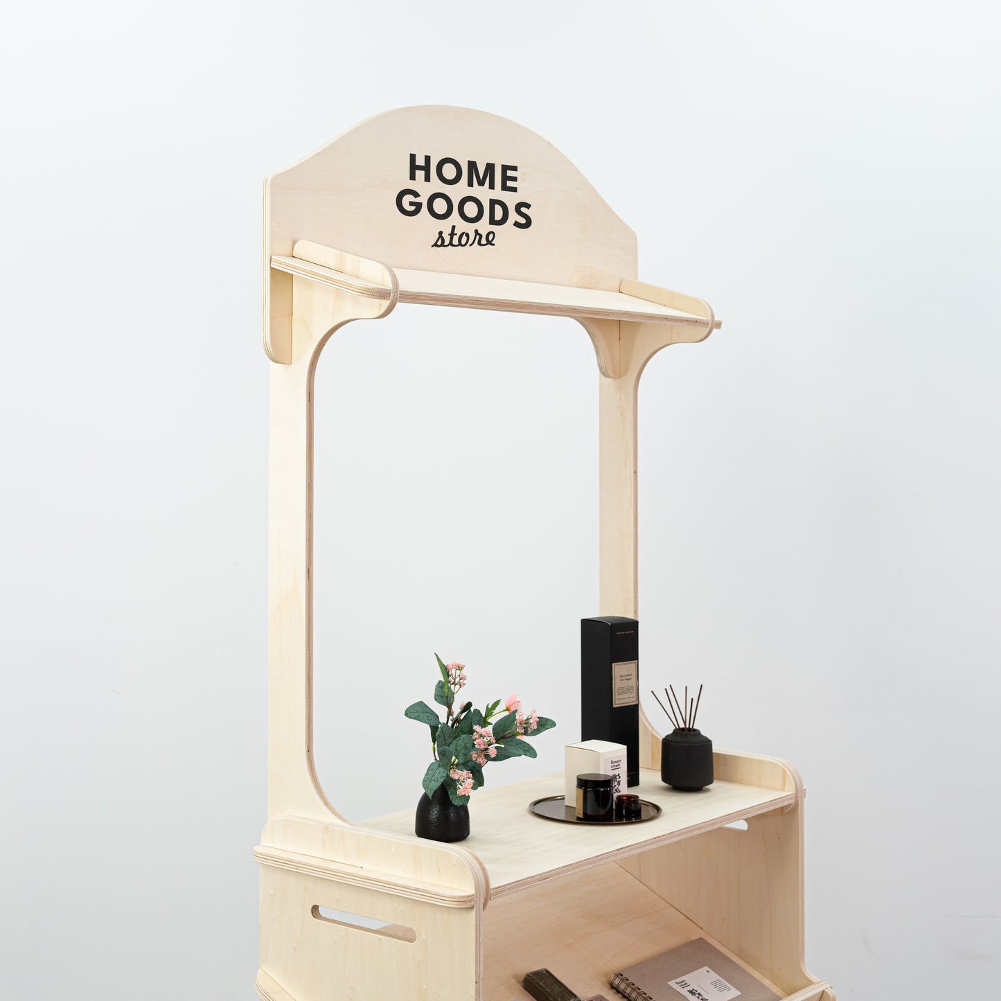 Portable market stall PC-04-NT | collapsible vendor booth idea for trade fairs and events