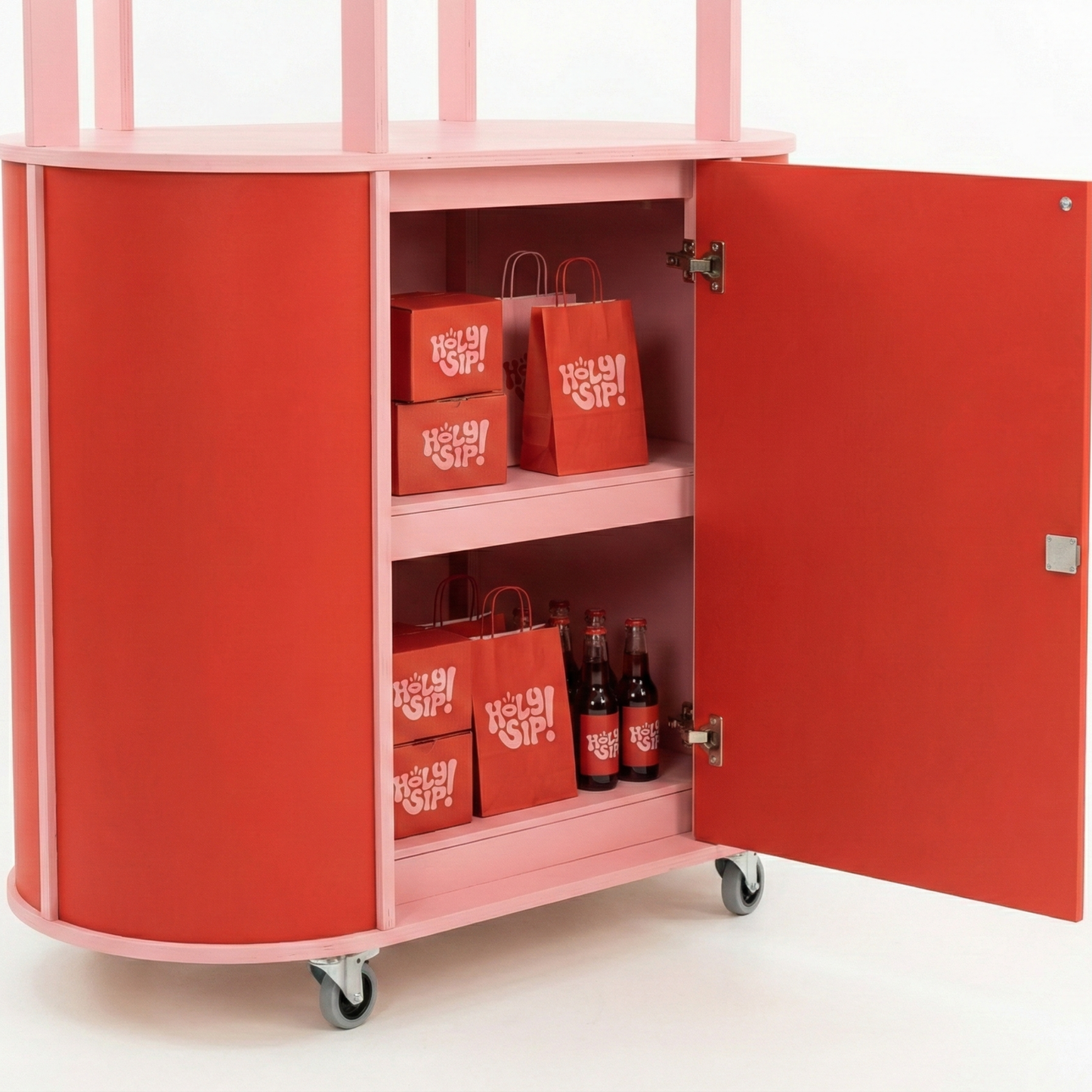 Chariot ovale compact VC-26-W-ML | couleur personnalisée