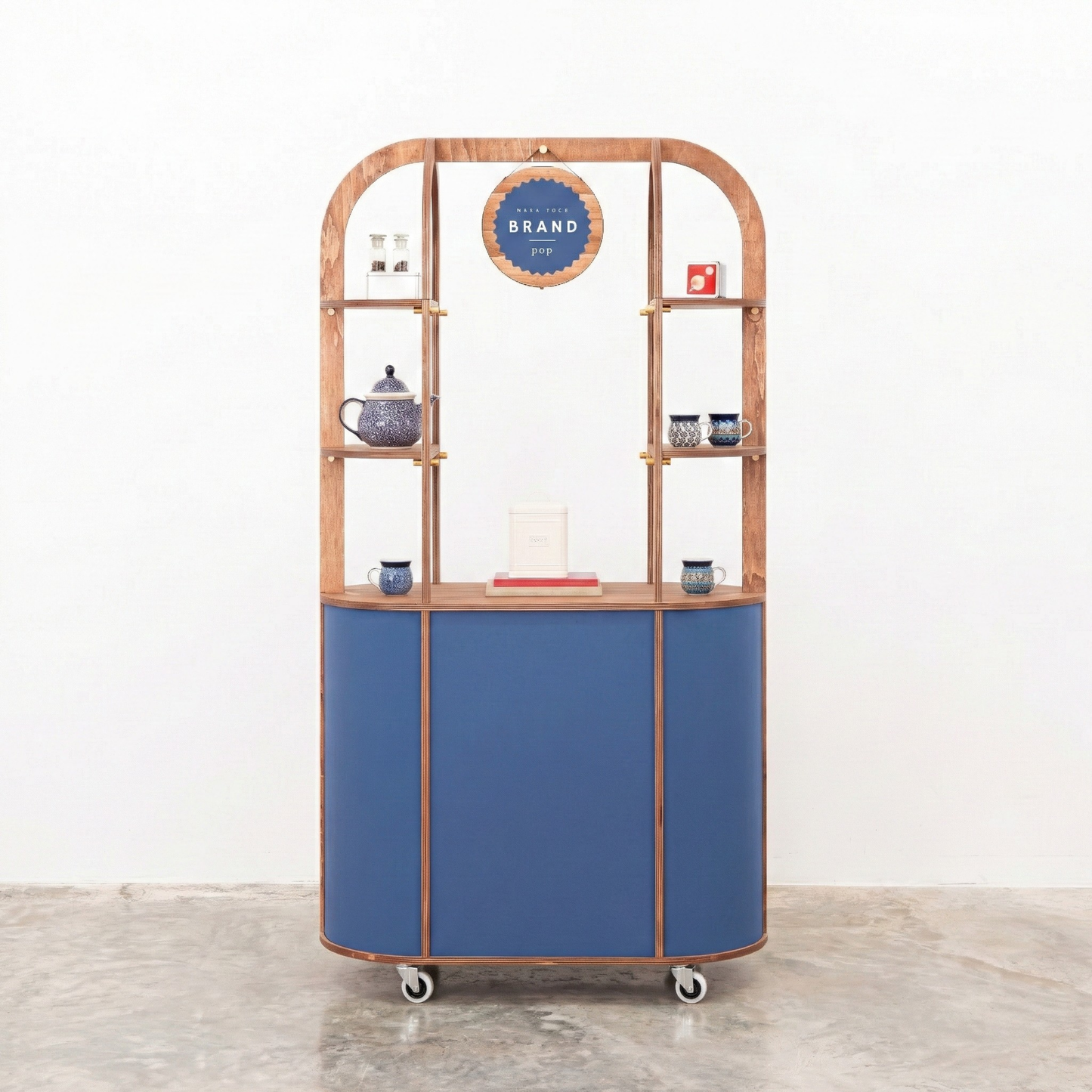 Chariot ovale compact VC-26-W-ML | couleur personnalisée