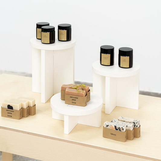 Set mit 3 Erhöhungen VAR-02-CF | Kaffeefarbe