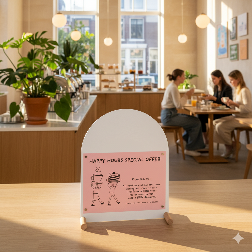 Magnetyczna tablica menu SAP-04-H-WT | biały kolor