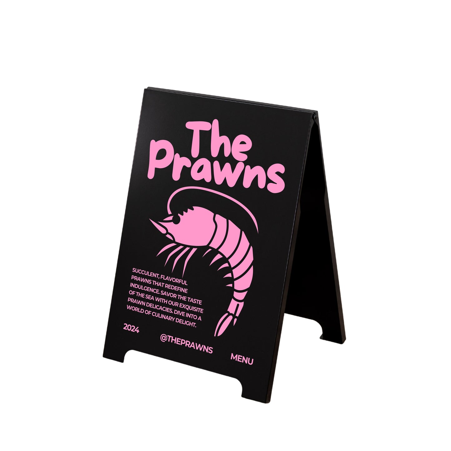 Metal outdoor sandwich board SB-A-B | black color