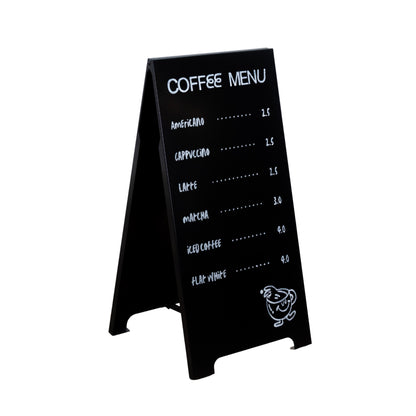 Metal Outdoor Sandwich Board SB-A-B | black color
