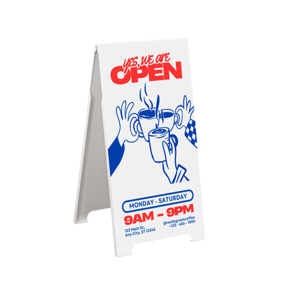 Metalowy potykacz reklamowy SB-A-B | kolor biały 