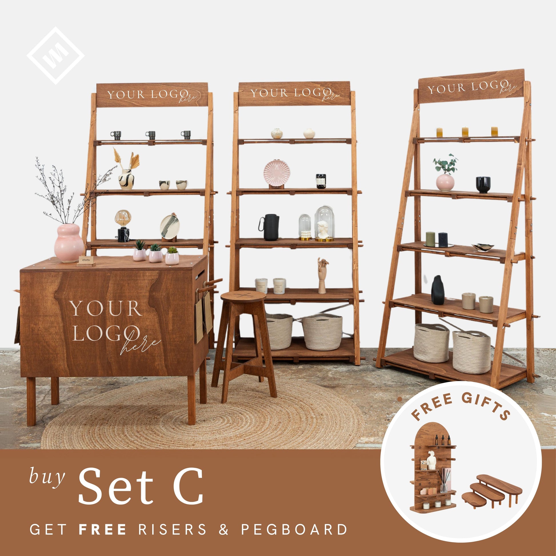Accessories for pop-up shop booths