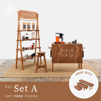 Free 3-tier display riser for product merchandising

